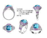 Sterling Silver Semi Mount Ring Setting Round RD Center主石mm - Syzjewelry